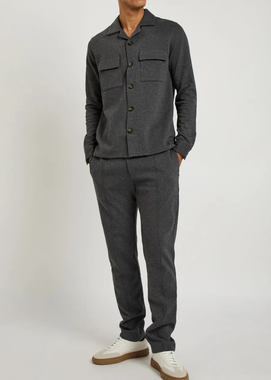 Cotton-blend trousers