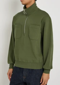 Cotton polo sweatshirt