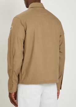 Cotton-poplin overshirt