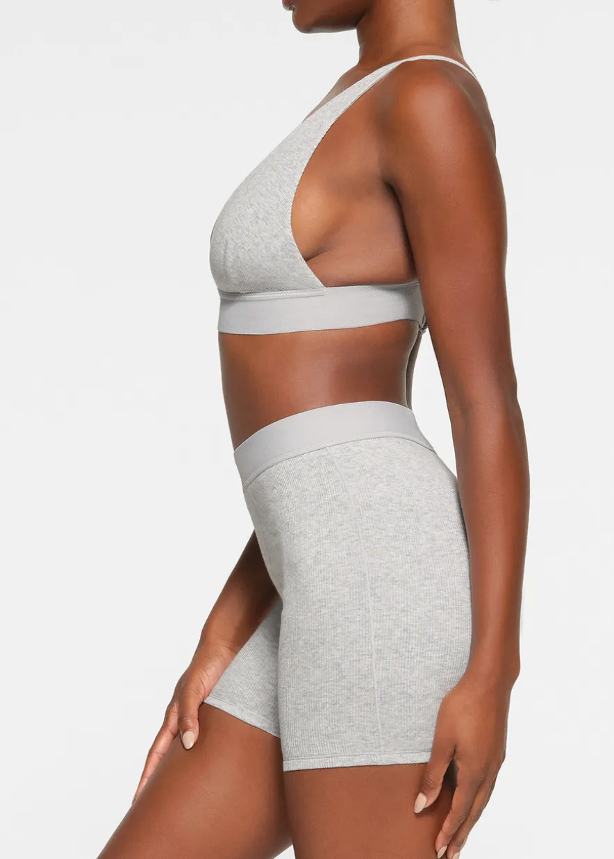 Cotton-rib boxer shorts