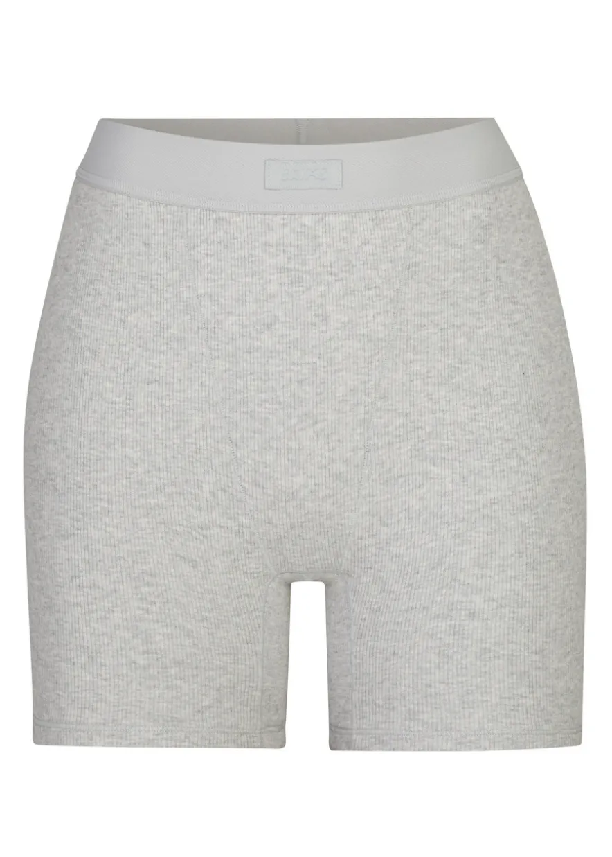 Cotton-rib boxer shorts