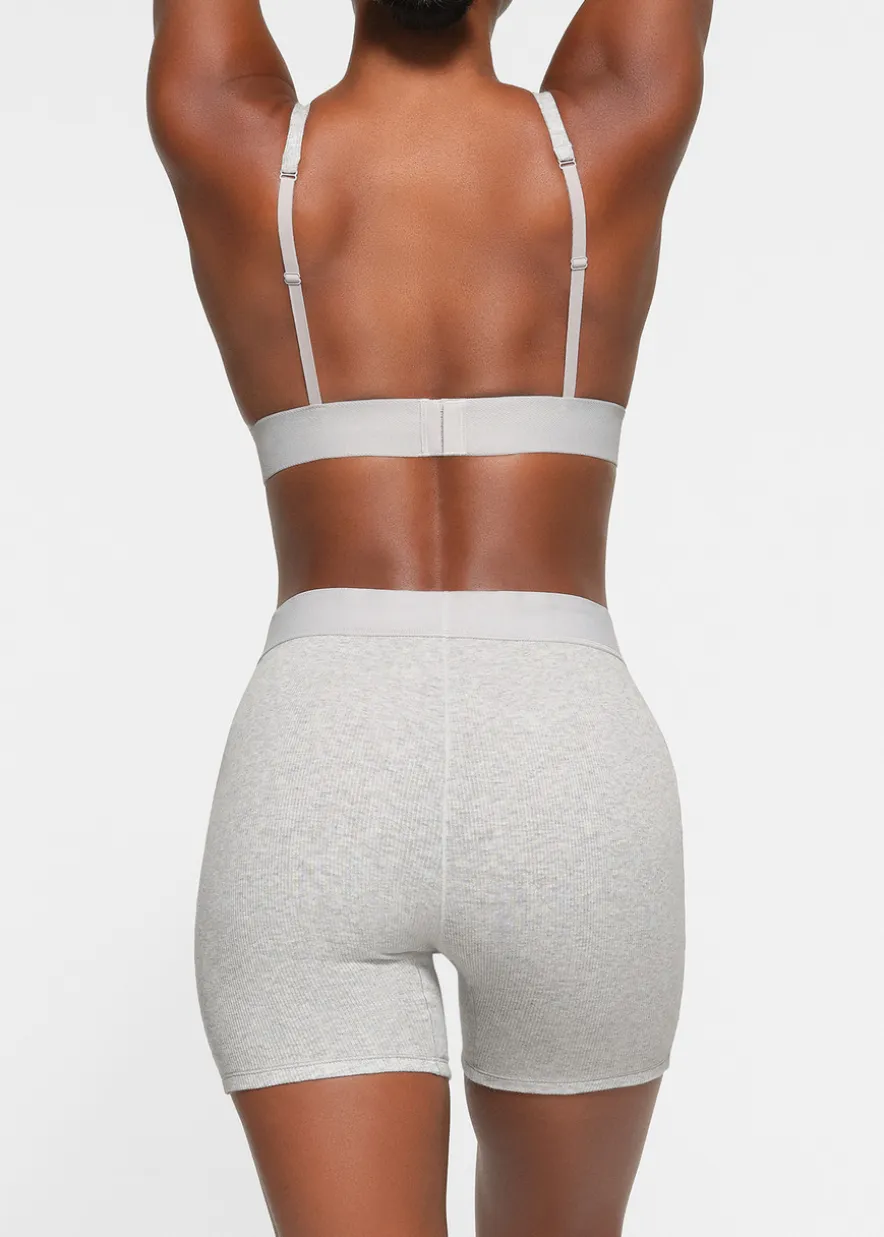 Cotton-rib boxer shorts