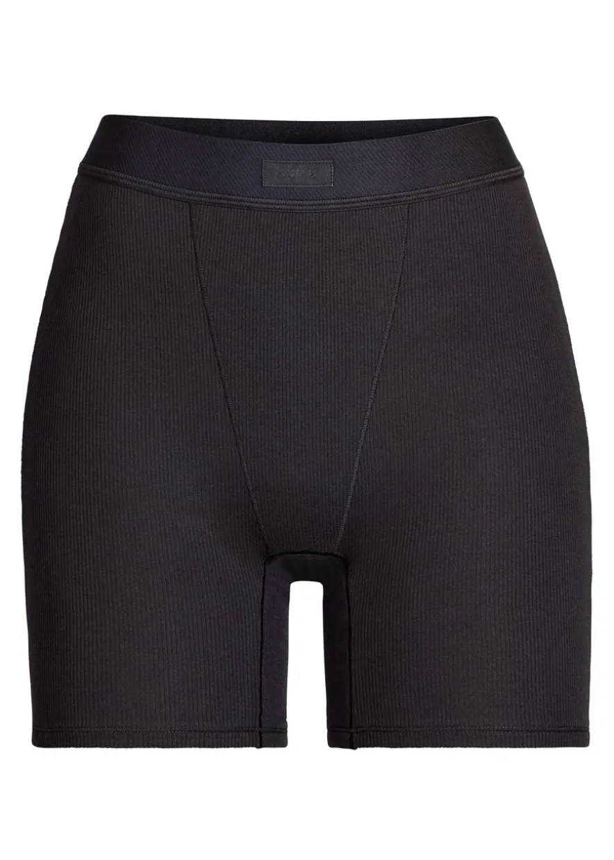 Cotton-rib boxer shorts