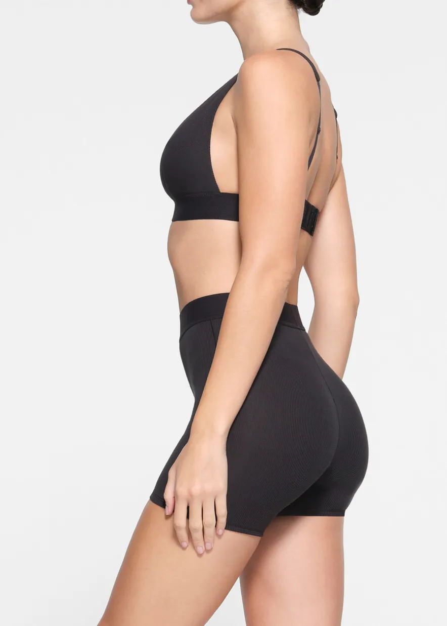 Cotton-rib boxer shorts