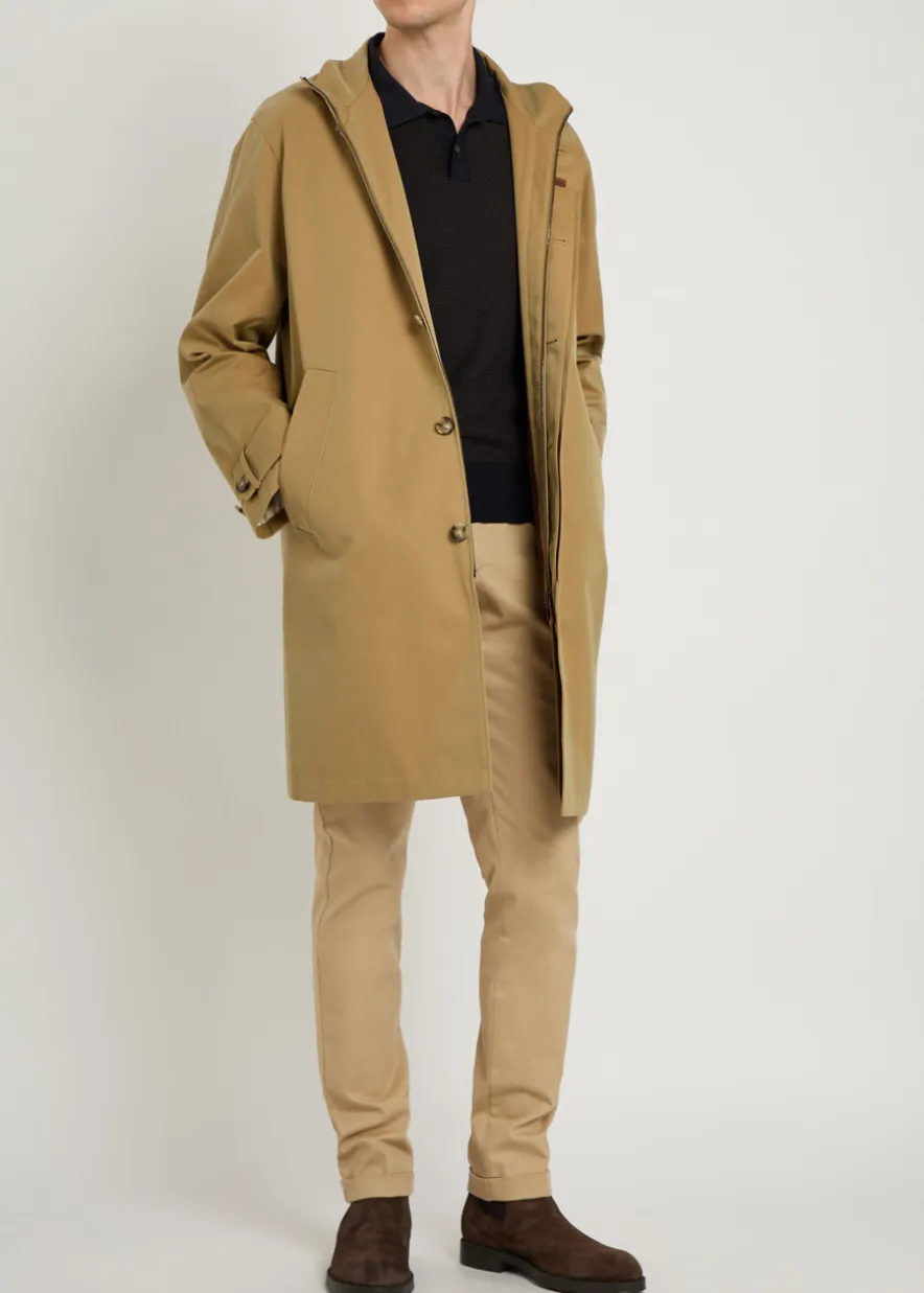 Cotton trench coat