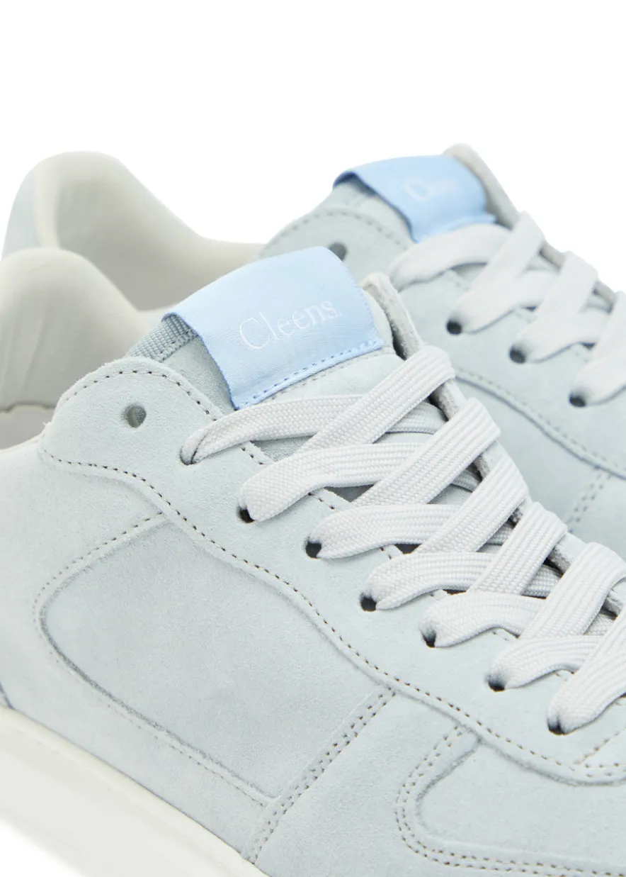 Court panelled suede sneakers