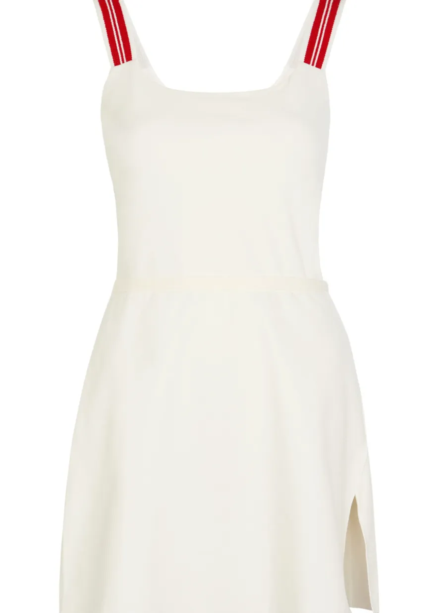Court piqué ponte mini dress