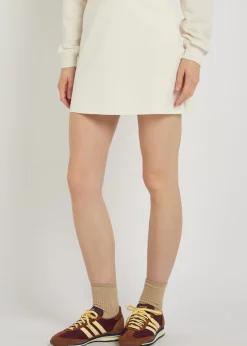 Court piqué ponte mini tennis skirt