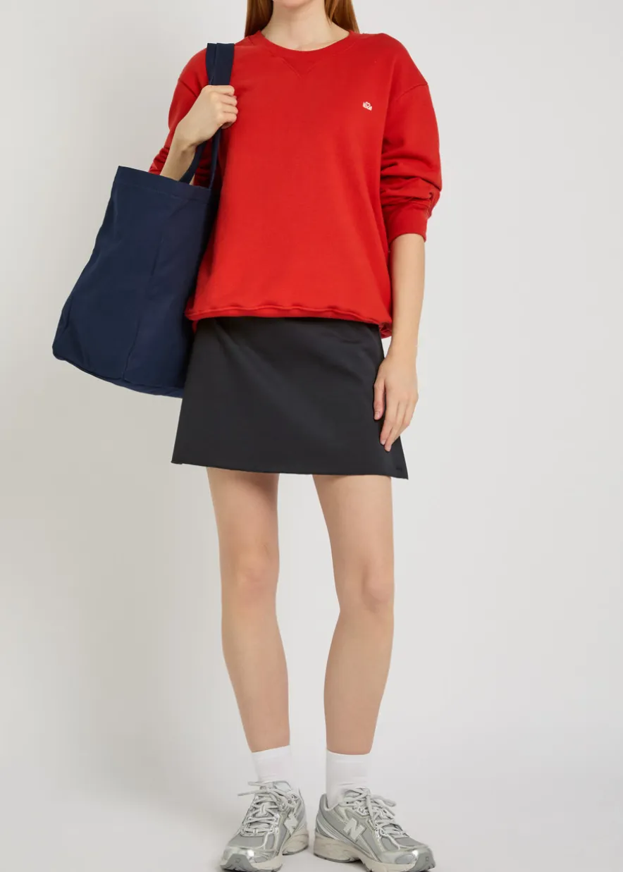 Court piqué ponte mini tennis skirt