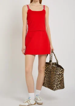 Court piqué ponte top