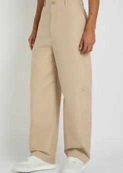 Couture Workwear wide-leg cotton trousers