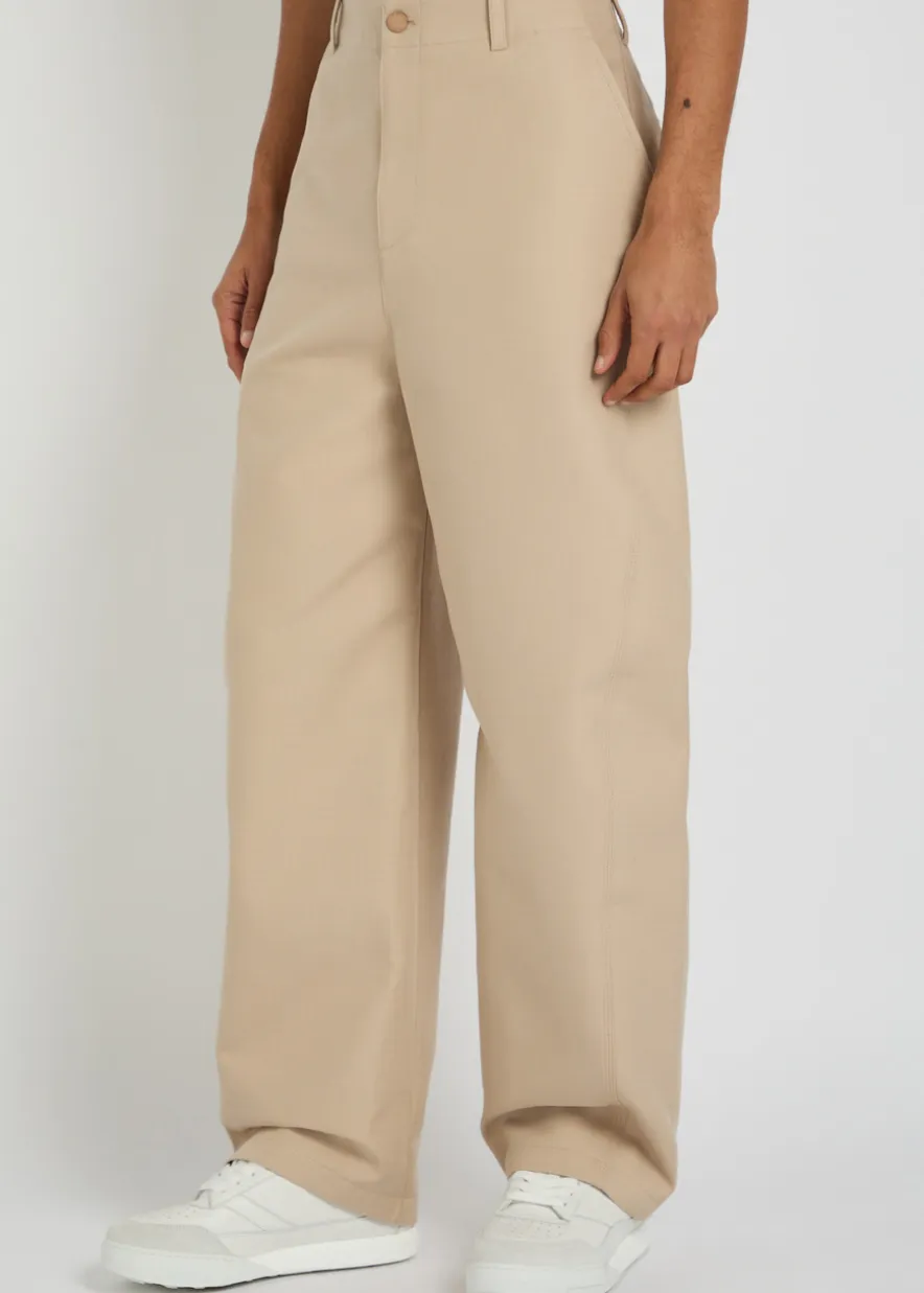 Couture Workwear wide-leg cotton trousers
