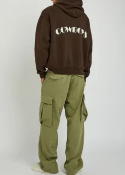 Cowboys printed hooded cotton sweatshirt