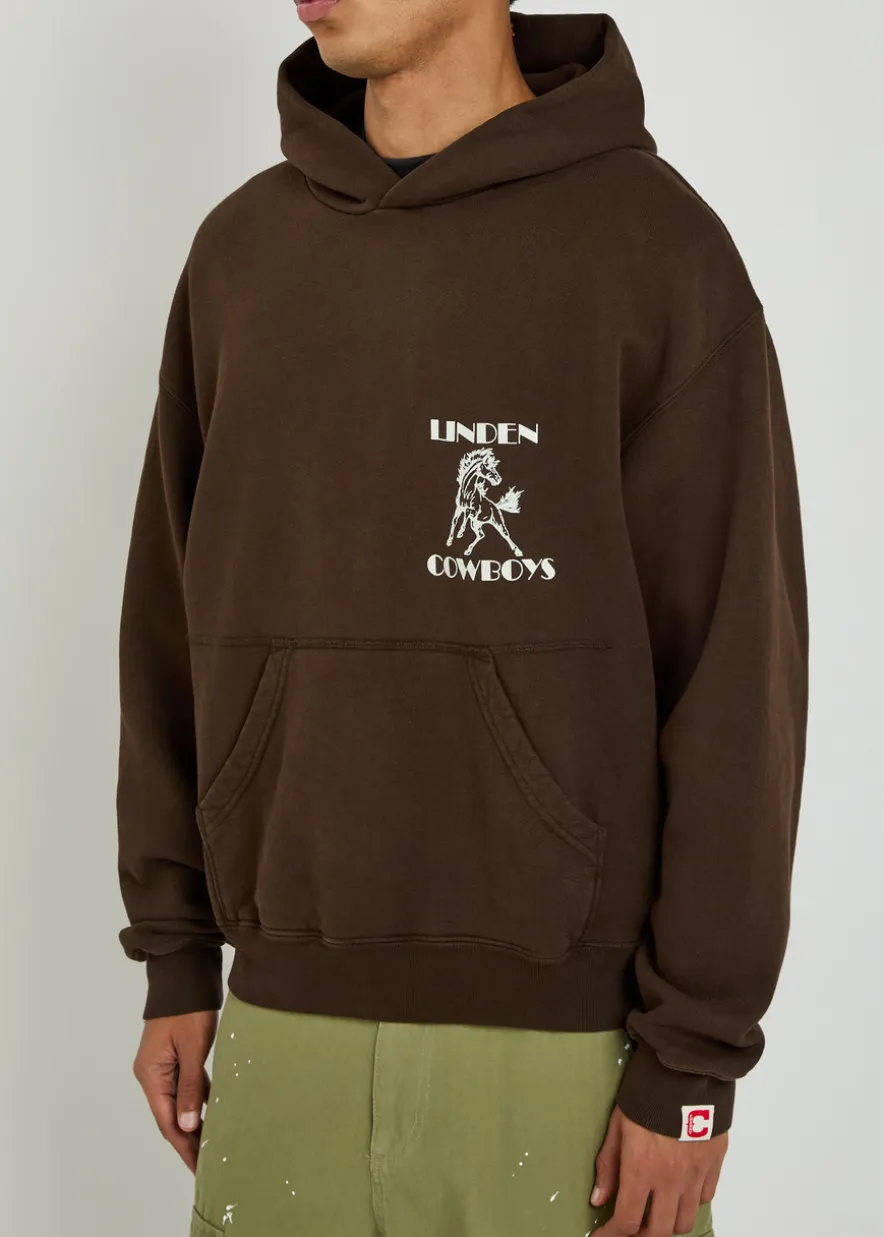 Cowboys printed hooded cotton sweatshirt