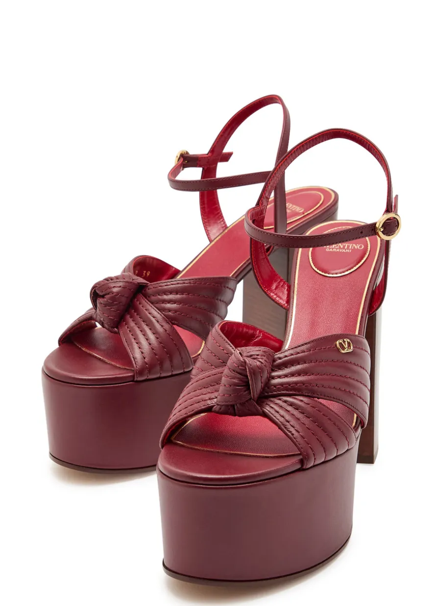 Crasher 125 knotted leather platform sandals