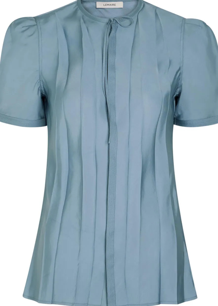 Creased satin shirt