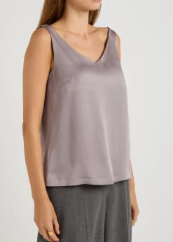 Crepe de chine tank