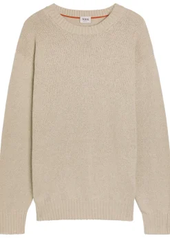Crew-neck cotton-knit jumper