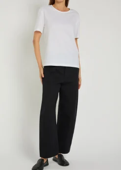 Crew-neck cotton T-shirt