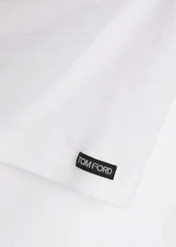 Crew-neck stretch-cotton T-shirt