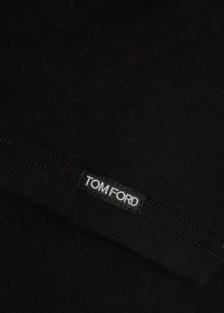 Crew-neck stretch-cotton T-shirt