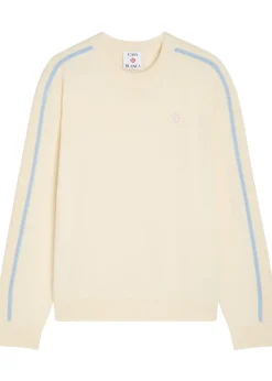 Crew-neck wool and cashmere-blend jumper
