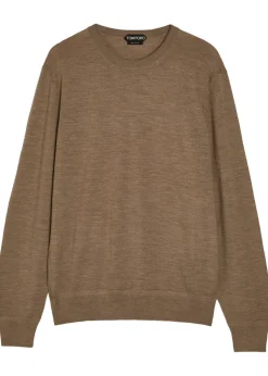 Crew-neck wool jumper