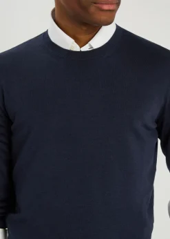 Crew-neck wool jumper