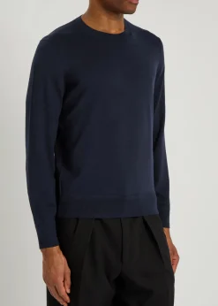Crew-neck wool jumper
