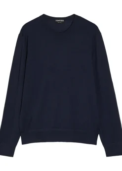 Crew-neck wool jumper