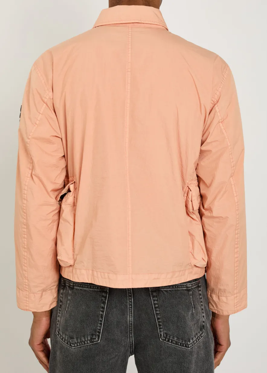 Crinkled shell jacket