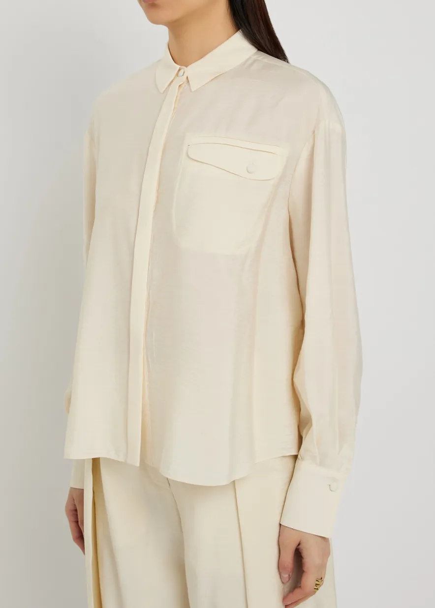 Crinkled woven shirt