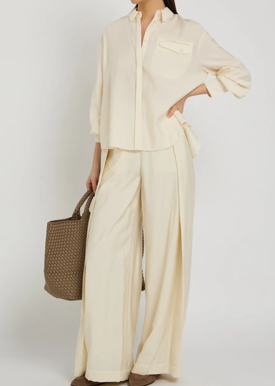 Crinkled woven shirt