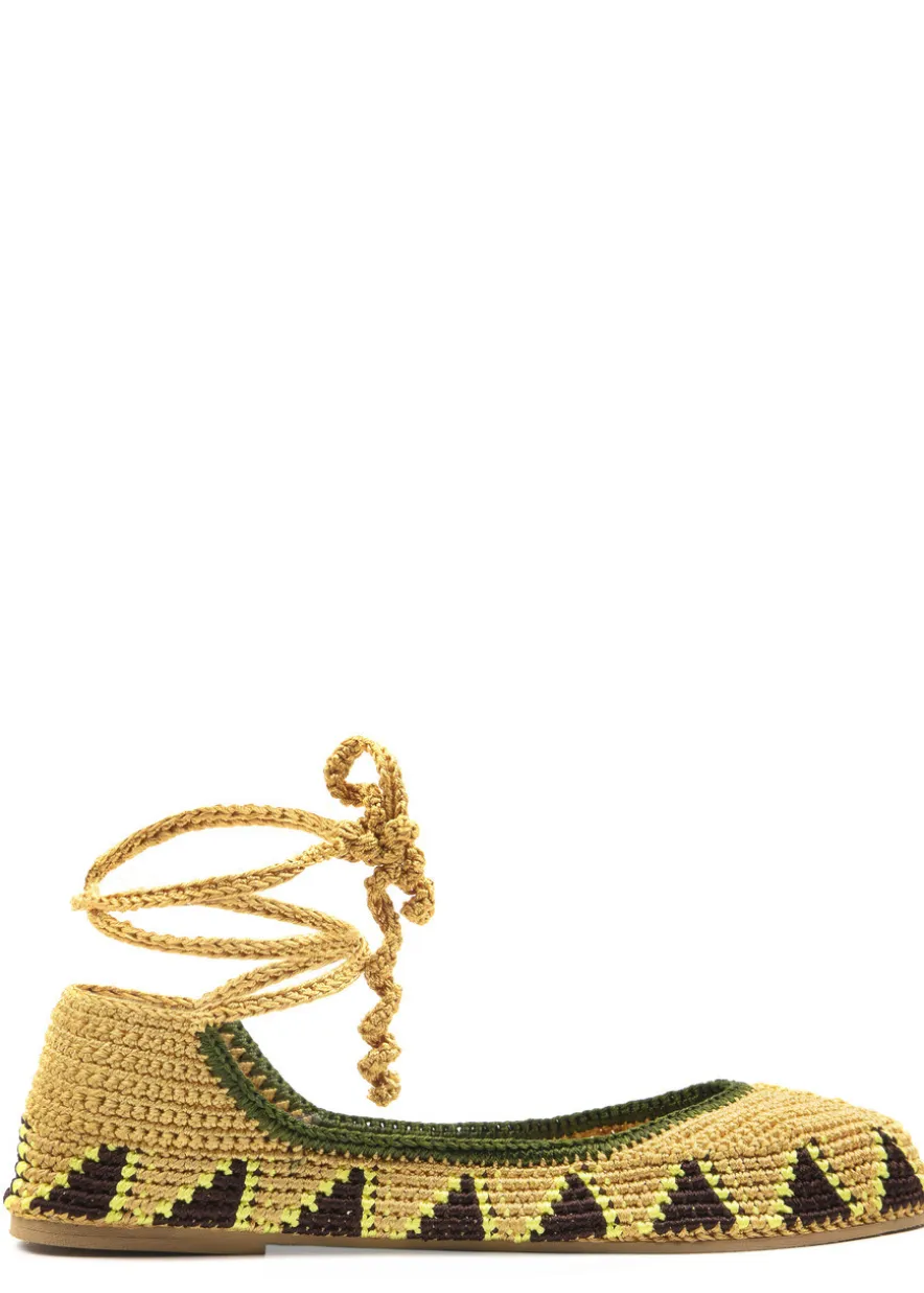 Crochet ballerina flats