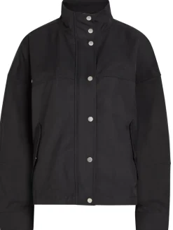 Cropped cotton-blend jacket