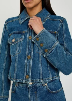 Cropped denim jacket