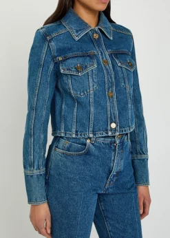 Cropped denim jacket