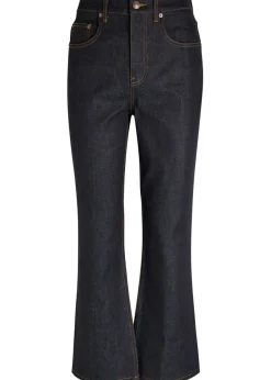 Cropped flared-leg jeans