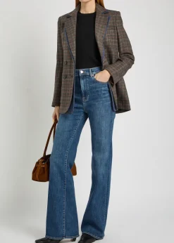 Crosbie flared-leg jeans