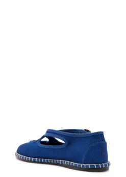 Cross-over grosgrain espadrille Mary Jane flats