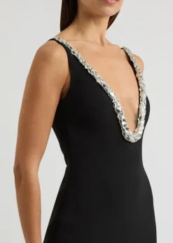 Crystal-embellished gown