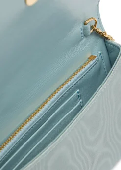 Crystal-embellished VLogo moiré wallet-on-chain