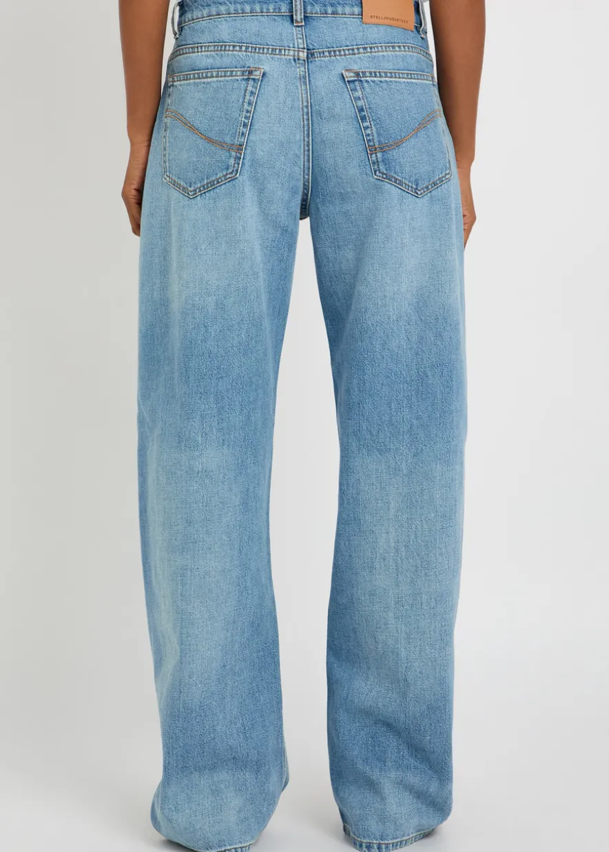 Curved-leg jeans