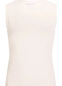 Cut-out jersey tank top