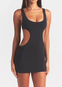 Cut-out stretch-jersey mini dress