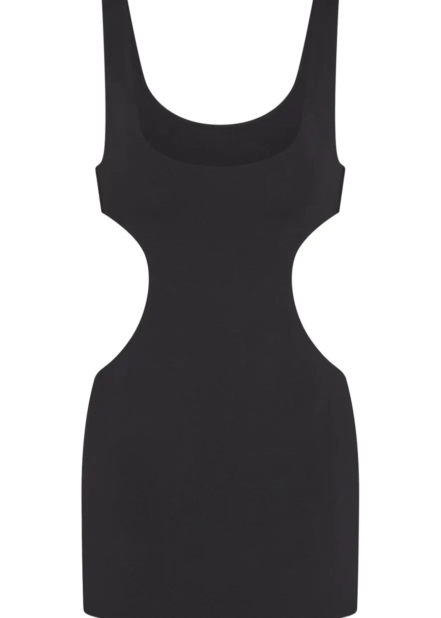 Cut-out stretch-jersey mini dress