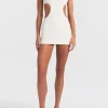Cut-out stretch-jersey mini dress