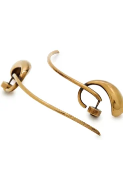 Cyclone antique 18kt gold-plated drop earrings