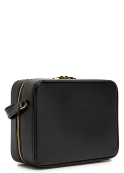 Daily Cam logo leather cross-body bag