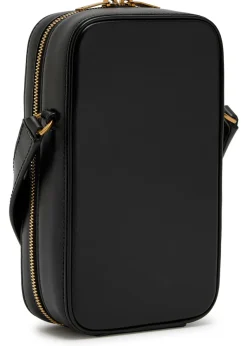 Dailycase logo leather cross-body bag